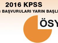 2016 KPSS LİSANS BAŞVURULARI YARIN BAŞLIYOR