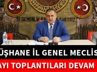 GÜMÜŞHANE İL GENEL MECLİSİ’NİN NİSAN AYI TOPLANTILARI DEVAM EDİYOR