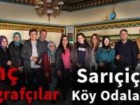 Genç fotoğrafçılar Sarıçiçek köy odalarında