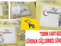 ‘TEBRİK KARTI BİZDEN, GÜVENLİK GÜÇLERİMİZE GÖNDERMEK SİZDEN’