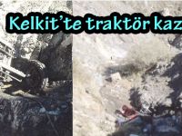 Kelkit’te traktör kazası