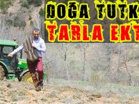 DOĞA TUTKUSU TARLA EKTİRDİ