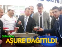 ŞİRAN'DA AŞURE DAĞITILDI