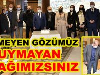 Başkan Çimen Basınla Buluştu GÖREMEYEN GÖZÜMÜZ DUYMAYAN KULAĞIMIZSINIZ