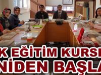 HALK EĞİTİM KURSLARI YENİDEN BAŞLADI