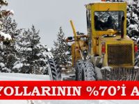 KÖY YOLLARININ %70'İ AÇILDI