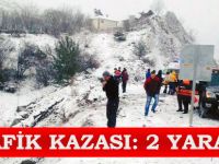 TRAFİK KAZASI 2 YARALI