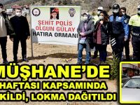 GÜMÜŞHANE’DE POLİS HAFTASI KAPSAMINDA FİDAN DİKİLDİ, LOKMA DAĞITILDI