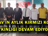 TÜRKAV’IN AYLIK KIRMIZI KOLTUK ETKİNLİĞİ DEVAM EDİYOR