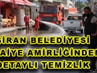 ŞİRAN BELEDİYESİ İTFAİYE AMİRLİĞİNDEN DETAYLI TEMİZLİK ÇALIŞMASI