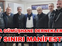 BURSA GÜMÜŞHANE DERNEKLERİNDEN KÖY SINIRI MANİFESTOSU