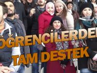 ÖĞRENCİLERDEN TAM DESTEK