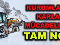 KURUMLARA  KARLA MÜCADELEDE  TAM NOT