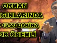 ORMAN YANGINLARINDA İLK 15-20 DAKİKA ÇOK ÖNEMLİ