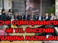 CHP GÜMÜŞHANE’DE 46 YIL ÖNCENİN  RÖVANŞINA HAZIRLANIYOR