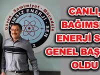 CANLI, BAĞIMSIZ ENERJİ SEN GENEL BAŞKANI OLDU