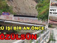 Üç ay önce İl Koordinasyon Kurulu’nda alınan karar yerine getirilmedi. Vali Taşbilek ise talimatını yeniledi.   KÖPRÜ İŞİ BİR AN ÖNCE ÇÖZÜLSÜN