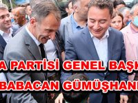 DEVA PARTİSİ GENEL BAŞKANI ALİ BABACAN GÜMÜŞHANE’DE