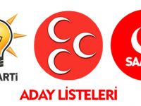 ADAY LİSTELERİ