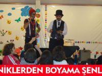 MİNİKLERDEN BOYAMA ŞENLİĞİ