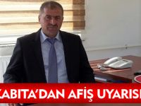 ZABITADAN AFİŞ UYARISI