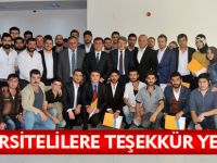 ÜNİVERSİTELİLERE TEŞEKKÜR YEMEĞİ