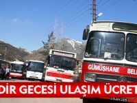 KADİR GECESİ ULAŞIM ÜCRETSİZ