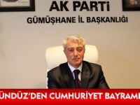 HAKKI GÜNDÜZ'DEN CUMHURİYET BAYRAMI MESAJI