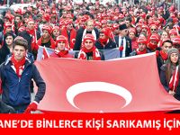 GÜMÜŞHANE’DE BİNLERCE KİŞİ SARIKAMIŞ İÇİN YÜRÜDÜ