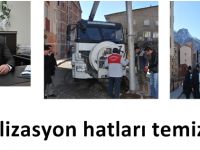 Kanalizasyon hatları temizlendi