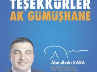 EN GENÇ MİLLETVEKİLİ A.ADAYINDAN AK GÜMÜŞHANE’YE TEŞEKKÜR