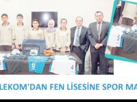 TÜRK TELEKOM'DAN FEN LİSESİNE SPOR MALZEMESİ