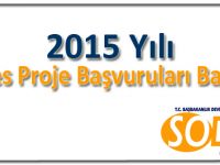 2015 Yılı Sodes Proje Başvuruları Başladı