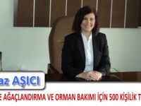 GÜMÜŞHANE'YE AĞAÇLANDIRMA VE ORMAN BAKIMI İÇİN 500 KİŞİLİK TYP KONTENJANI