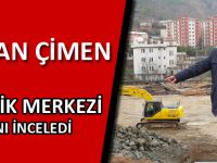 BAŞKAN ÇİMEN, GENÇLİK MERKEZİ İNŞAATINI İNCELEDİ